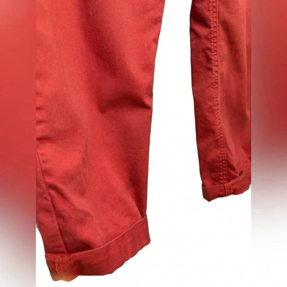 Loft pink Marisa fit cuffed flat front pants - Picture 4 of 6